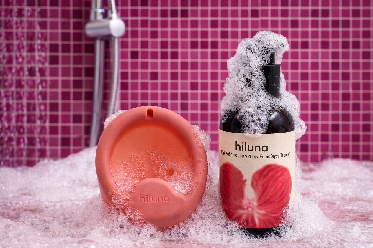 Hiluna Δίσκος Περιόδου Mini (22ml) + Τζελ Καθαρισμού 2 σε 1